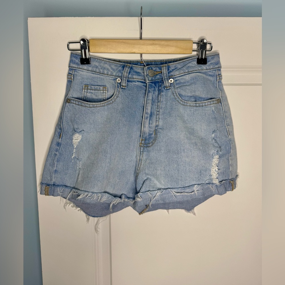 🍓6/$15🍓 Super High Rise Rolled Cuff Denim Shorts